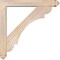Ekena Millwork Olympic Arts and Crafts Smooth Bracket w/ Offset Brace, Douglas Fir, 5 1/2"W x 34"D x 34"H BKT0604X34X34OLY03SDF - alternate 4